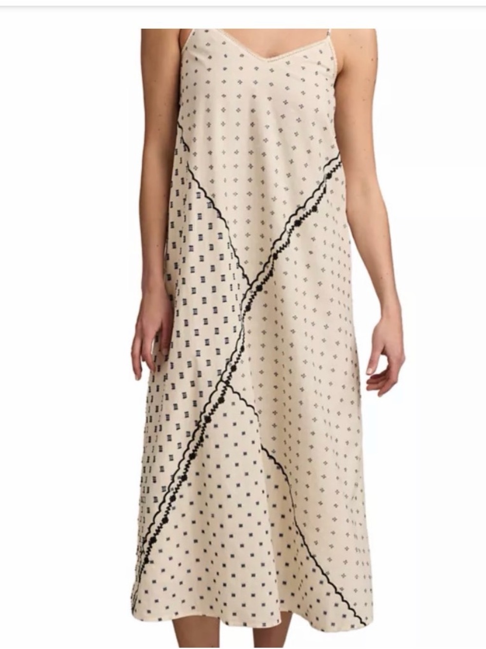 Lucky Brand Textured Patchwork Dress